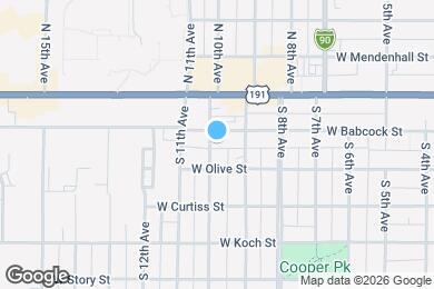 Map image of the property - 110 S 10th Ave