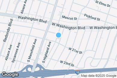 Map image of the property - 2019 S Longwood Ave