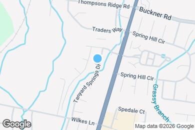 Map image of the property - 1010 Tanyard Springs Dr