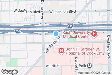 Map image of the property - 1927 W Harrison St