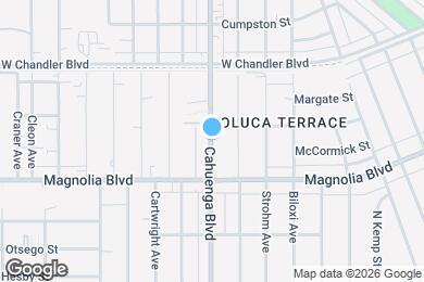 Map image of the property - 5264 Cahuenga Blvd