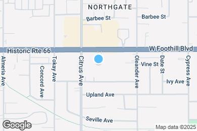 Map image of the property - 16171 Foothill Blvd