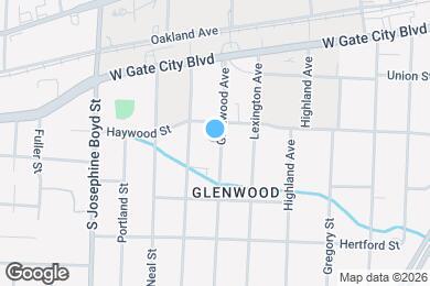 Map image of the property - 908 Glenwood Ave