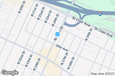 Map image of the property - 714 N 25th St