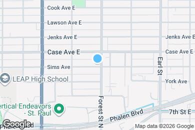 Map image of the property - 935 Sims Ave