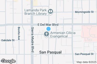Map image of the property - 285 S Santa Anita Ave