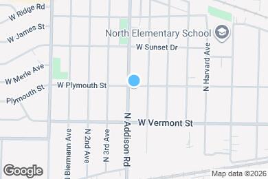Map image of the property - 513 N Addison Rd
