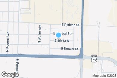 Map image of the property - 1631 E 8th St N