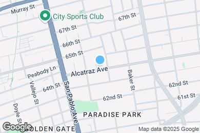 Map image of the property - 1269 Alcatraz Avenue