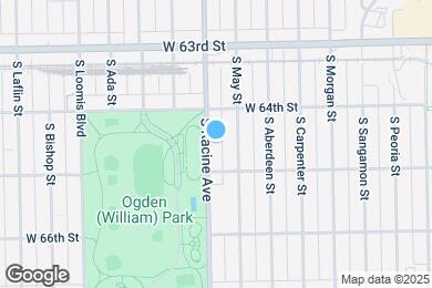 Map image of the property - 6433 S Racine Ave