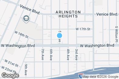 Map image of the property - 1329 1/2 5th Ave