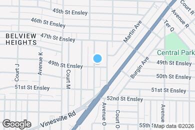 Map image of the property - 4817 Avenue N