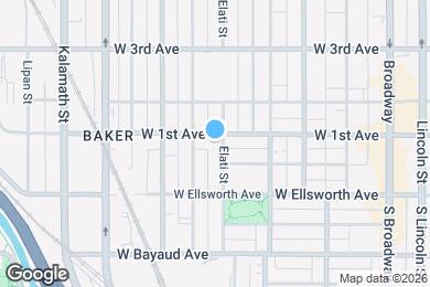 Map image of the property - 510 W 1st Ave