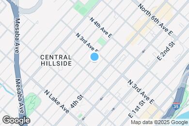Map image of the property - 218 E 5th St
