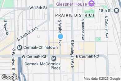 Map image of the property - 2099 S Wabash Ave
