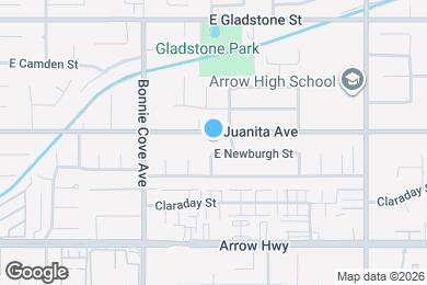 Map image of the property - 612 E Juanita Ave