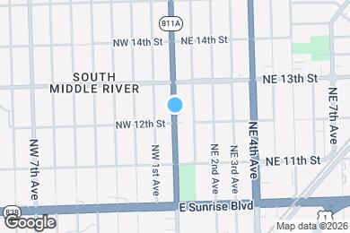 Map image of the property - 1202 N Andrews Ave
