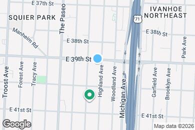 Map image of the property - 3904 Highland Ave