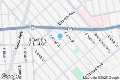 Map image of the property - 580 E 93rd St