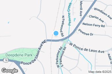 Map image of the property - 2176 W Ponce de Leon Ave