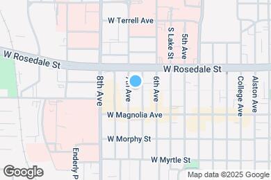 Map image of the property - 1460 W Oleander St
