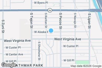 Map image of the property - 1470 W Alaska Pl