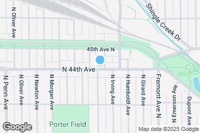 Map image of the property - 4401 Irving Ave N