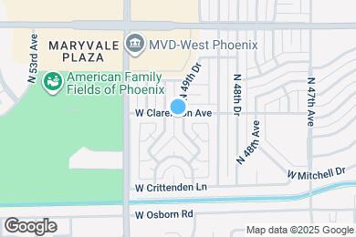 Map image of the property - 3640 N 49th Dr