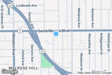 Map image of the property - 1050 N Kingsley Dr