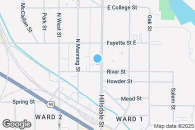 Map image of the property - 134 Hillsdale Street