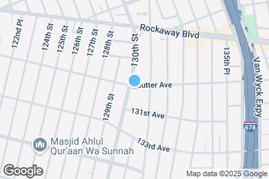 Map image of the property - 13006 Sutter Ave