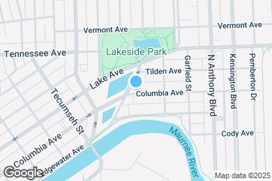 Map image of the property - 1407 Columbia Ave