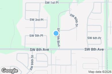 Map image of the property - 608 SW 80th Blvd