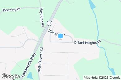 Map image of the property - 1446 Dillard Heights Dr