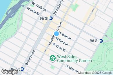 Map image of the property - 175 W 93rd St