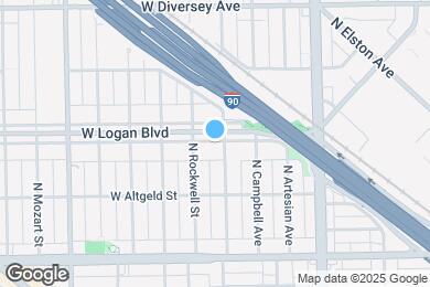 Map image of the property - 2541 W Logan Blvd