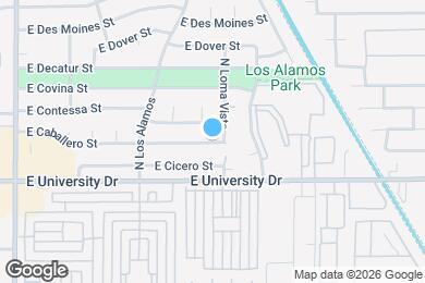 Map image of the property - 3144 E Caballero St