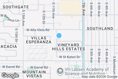 Map image of the property - 1016 W Lydia Ln