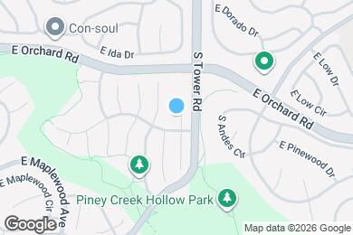 Map image of the property - 5971 S Zeno Ct