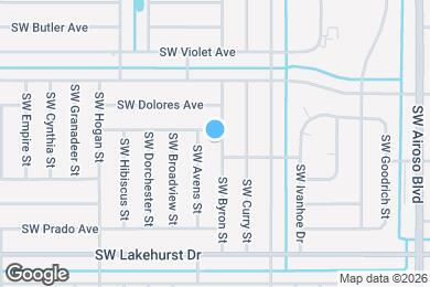 Map image of the property - 646 SW Byron St