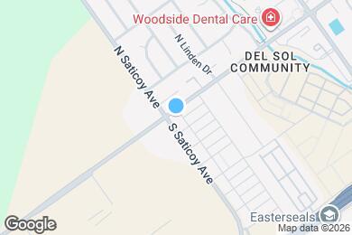 Map image of the property - 38 S Saticoy Ave