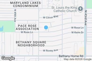 Map image of the property - 4606 W Rose Ln