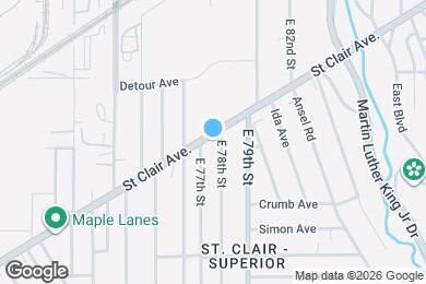 Map image of the property - 7714 St Clair Ave.