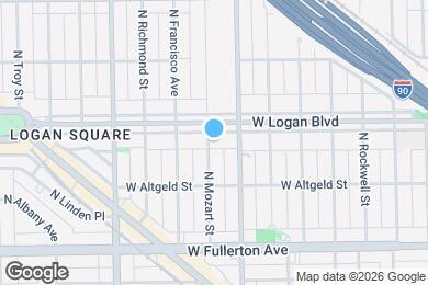 Map image of the property - 2823 W Logan Blvd