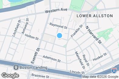 Map image of the property - 57 Brentwood St