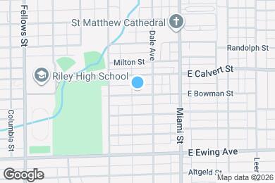 Map image of the property - 909 E Bowman St