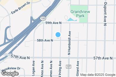 Map image of the property - 5801 N Irving Ave