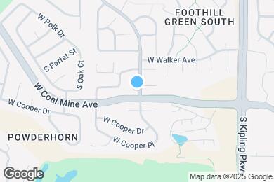 Map image of the property - 10524 W Peakview Pl