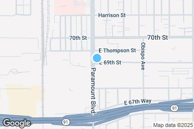 Map image of the property - 6890 N Paramount Blvd