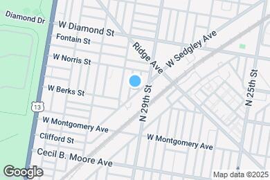 Map image of the property - 2917 W Sedgley Ave